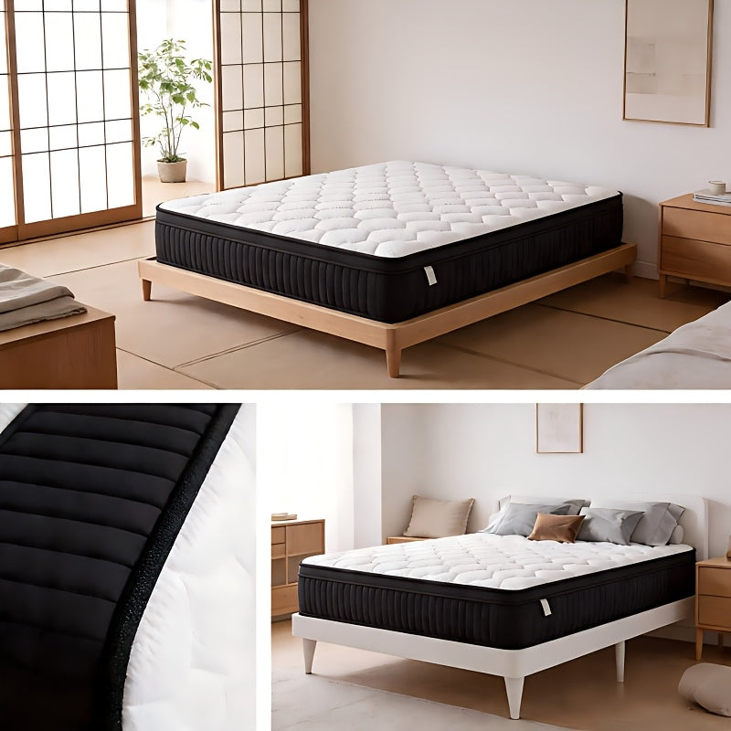 Queen King Mattress 12 Inch 14 Inch Superior Firm Hybrid Mattress In A Box - Euro Top Luxury Mattress-Gel Memory Foam And Innerspring Hybrid Mattress For Motion Isolation, Edge Support, 365-nights Trail