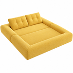 3-in-1 folding sofa bed in Yellow