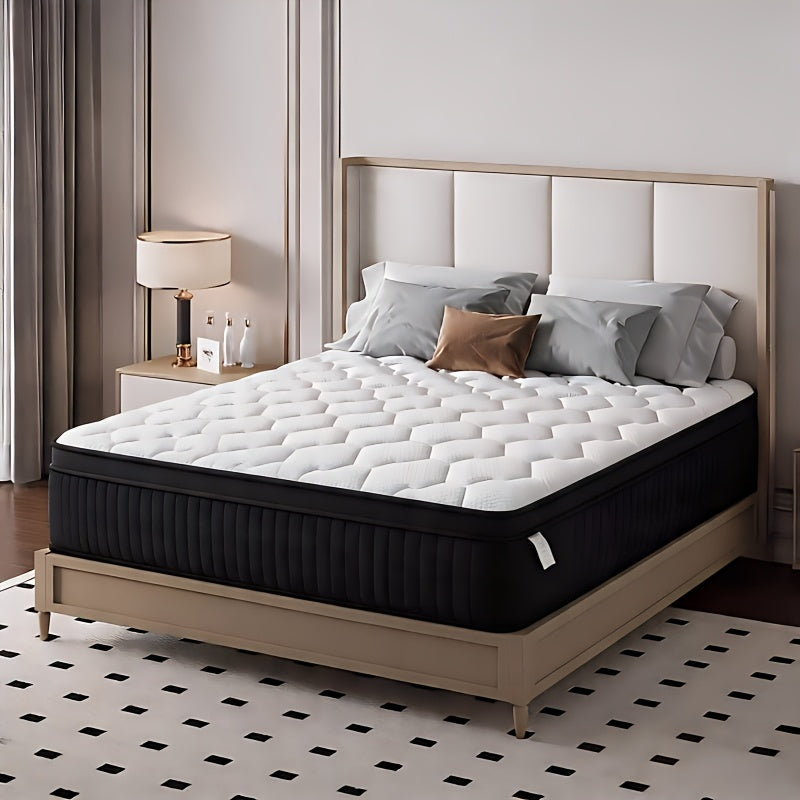 Queen King Mattress 12 Inch 14 Inch Superior Firm Hybrid Mattress In A Box - Euro Top Luxury Mattress-Gel Memory Foam And Innerspring Hybrid Mattress For Motion Isolation, Edge Support, 365-nights Trail