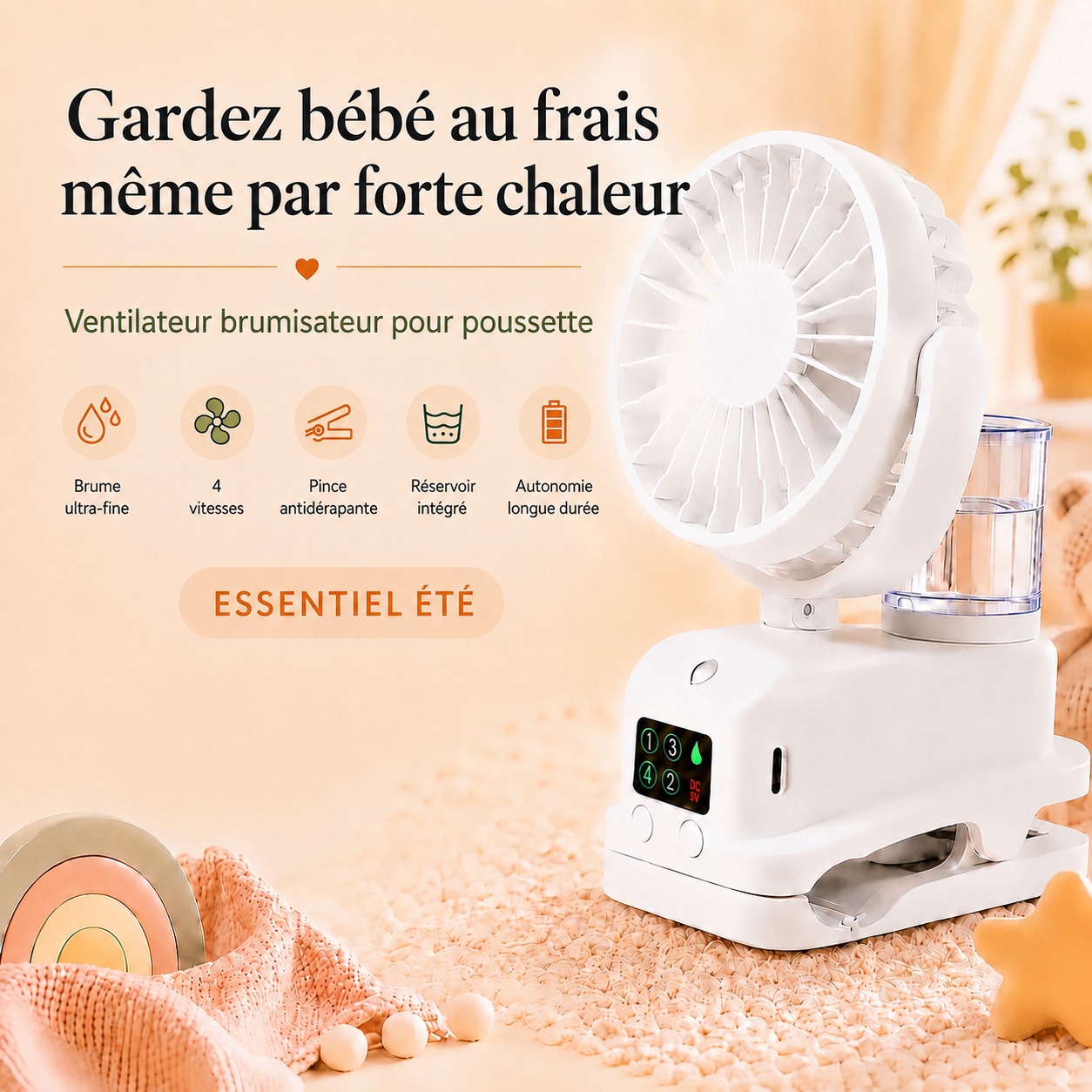 Gardez Bébé au Frais Même à 35°C
