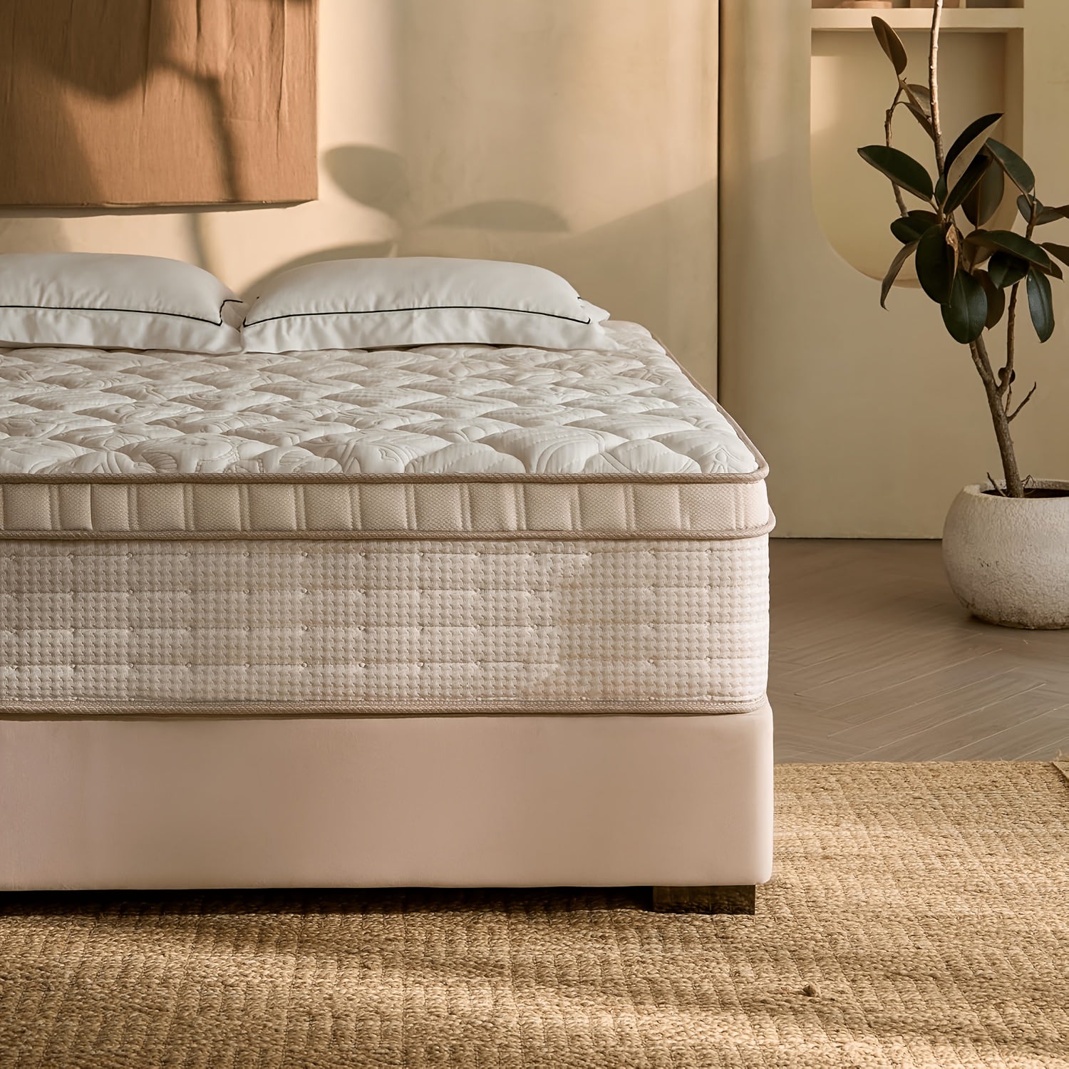 12-Inch Hybrid Spring And Memory Foam Mattress - Euro Top Boxed Mattress, Available in Full, Queen, And King Sizes, Hypoallergenic Pocket Springs, Medium Firmness for Spinal Alignment, Easy to Transport And Set Up