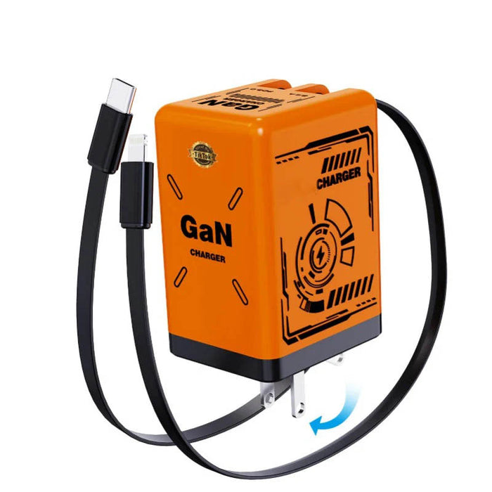 GaNPro 120W Retractable Fast Charger Cube