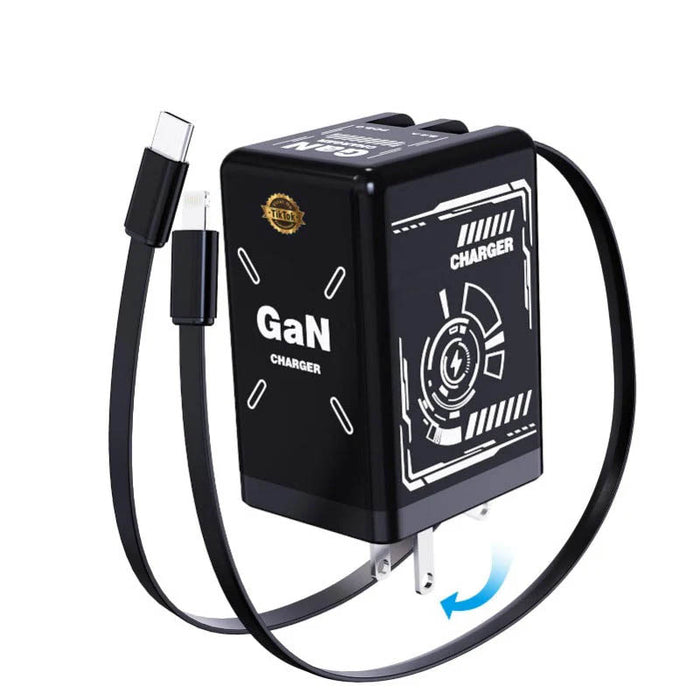 GaNPro 120W Retractable Fast Charger Cube