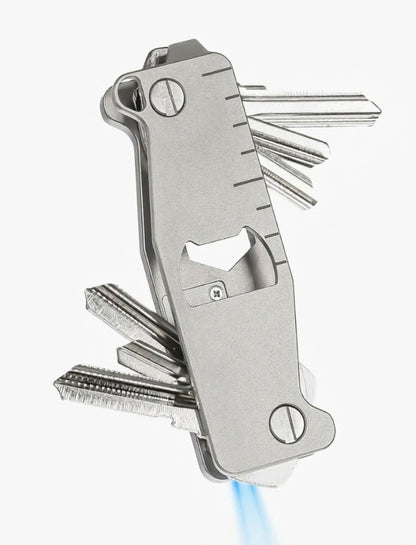 🔥 Save 60% | 10-in-1 Titanium Keychain Tool | Organizes 1-10 Keys | Built-in LED Flashlight | Grade 5 Titanium, Light & Strong | 🚚 FREE Shipping