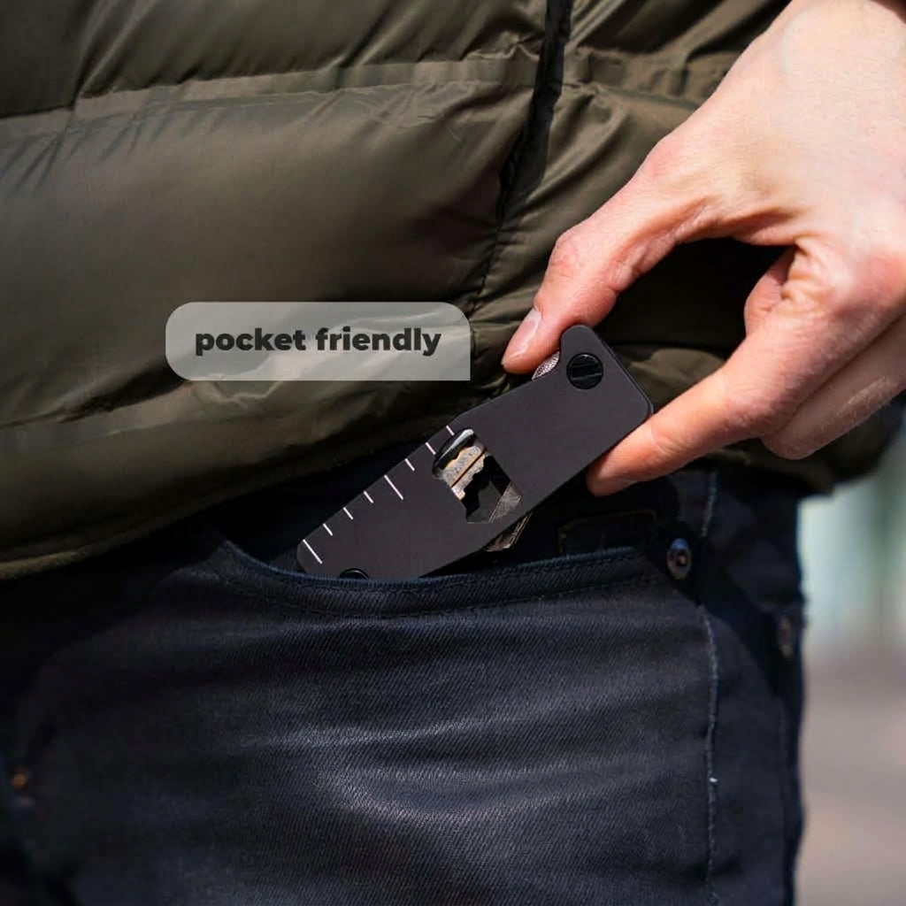 🔥 Save 60% | 10-in-1 Titanium Keychain Tool | Organizes 1-10 Keys | Built-in LED Flashlight | Grade 5 Titanium, Light & Strong | 🚚 FREE Shipping