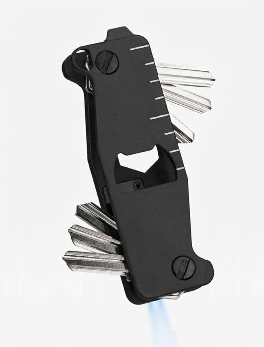 🔥 Save 60% | 10-in-1 Titanium Keychain Tool | Organizes 1-10 Keys | Built-in LED Flashlight | Grade 5 Titanium, Light & Strong | 🚚 FREE Shipping