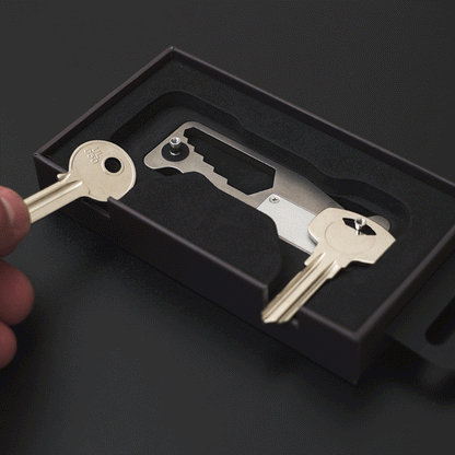 🔥 Save 60% | 10-in-1 Titanium Keychain Tool | Organizes 1-10 Keys | Built-in LED Flashlight | Grade 5 Titanium, Light & Strong | 🚚 FREE Shipping
