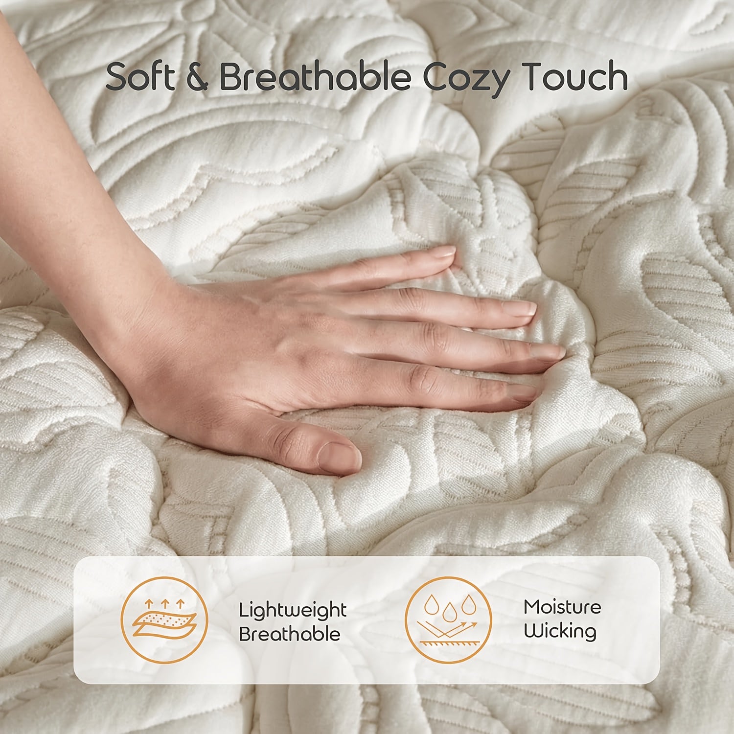 12-Inch Hybrid Spring And Memory Foam Mattress - Euro Top Boxed Mattress, Available in Full, Queen, And King Sizes, Hypoallergenic Pocket Springs, Medium Firmness for Spinal Alignment, Easy to Transport And Set Up
